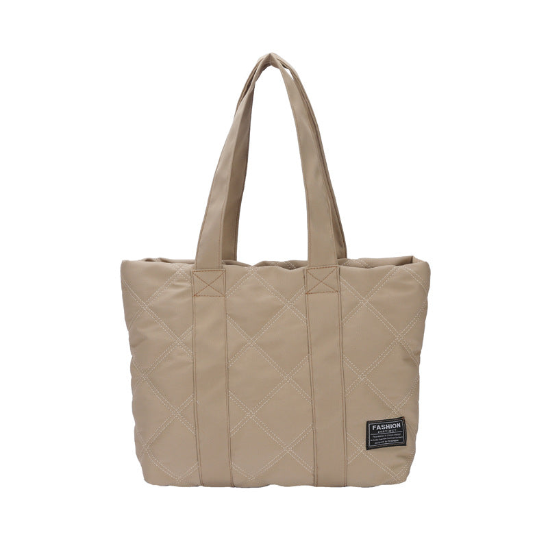 Luvéra Pendler Hand Tragetasche Diamant gesteppte große Tasche