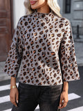 Luvéra Damen-Strickpullover mit Leopardenmuster