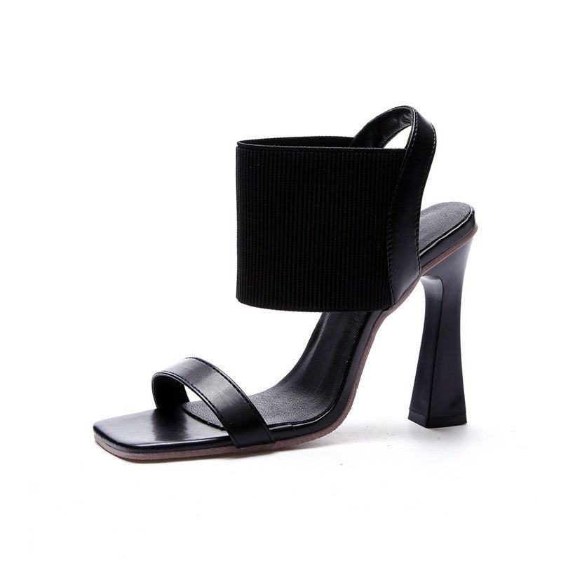 Luvéra High Heel Elastische Riemen Sandalen Für Frauen