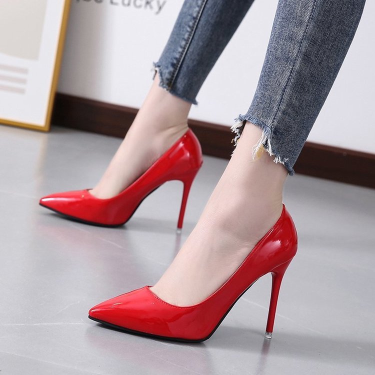 Luvéra spitze Stiletto Schuhe mit niedrigem Absatz Plus Size Damen