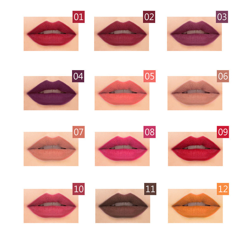 Luvéra Wasserdichter, nicht markierender, matter Samt-Lippenstift