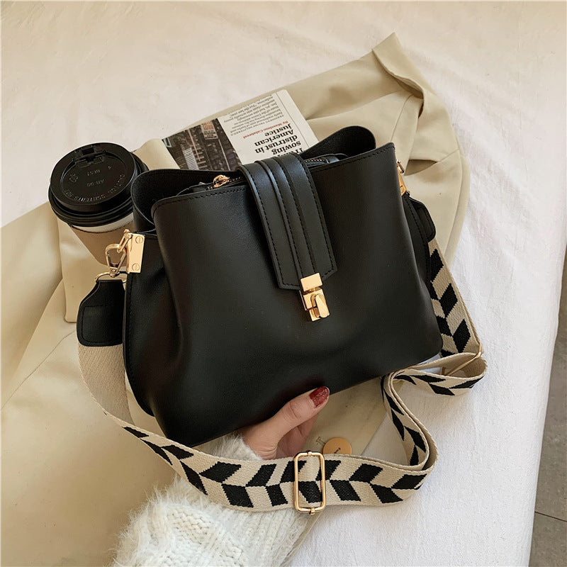 Luvéra Breite Schultergurt Eimer Tasche Einzelne Schulter Diagonale Tasche