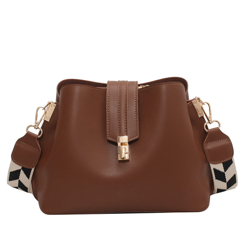 Luvéra Breite Schultergurt Eimer Tasche Einzelne Schulter Diagonale Tasche