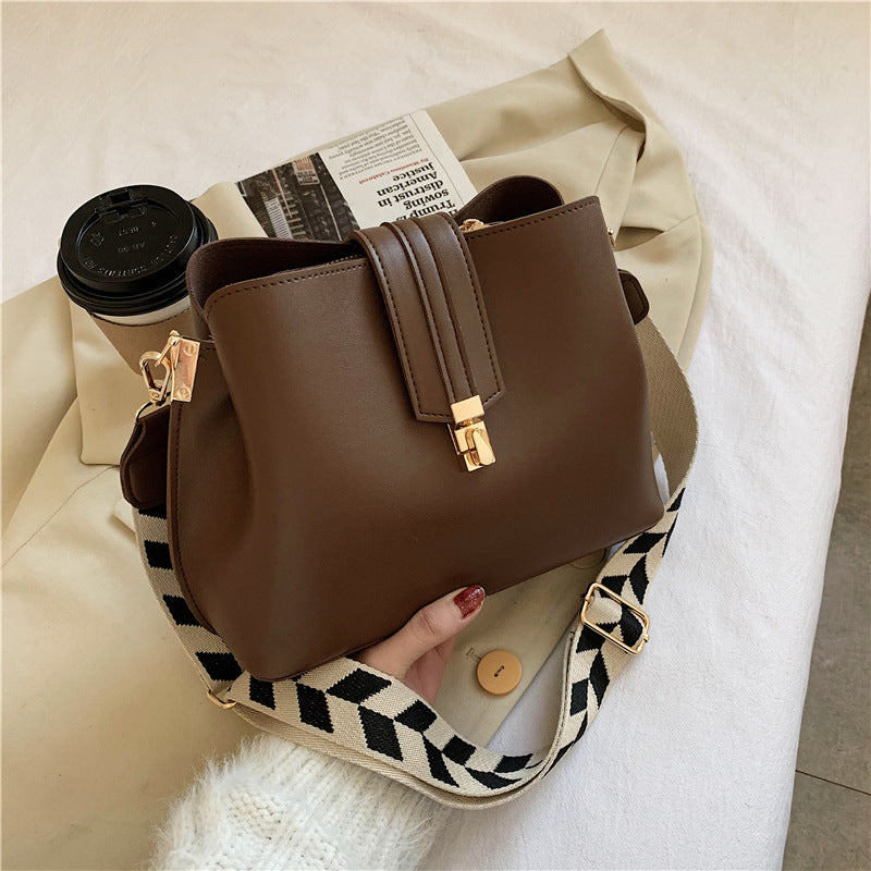 Luvéra Breite Schultergurt Eimer Tasche Einzelne Schulter Diagonale Tasche