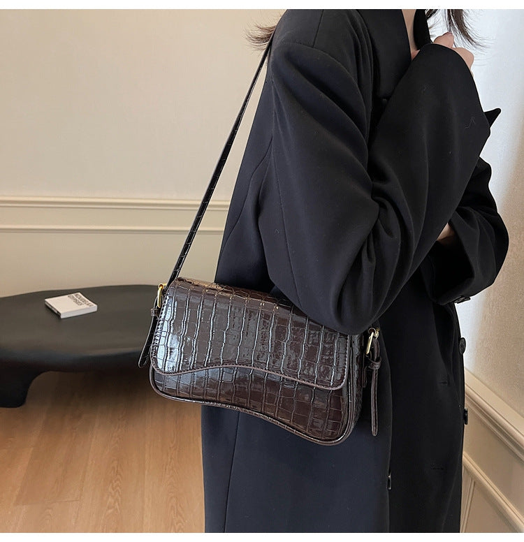 Luvéra Flip Magnetische Schnapp Schulter Messenger Tasche Mode Einfache Tragbare Orgel Tasche