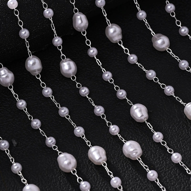 Luvéra Elegantes Perlen mit Kristall-Tasseln – Luxuriöses Haaraccessoire für besondere Anlässe