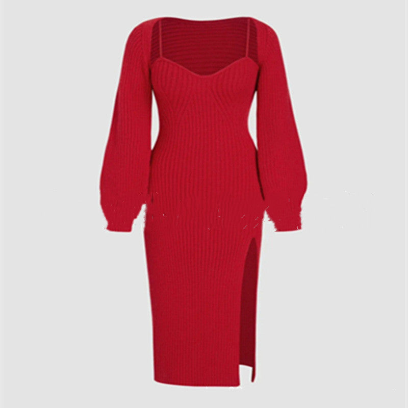 Luvéra Damenmode Hosenträger Kleid Zweiteiliges Set