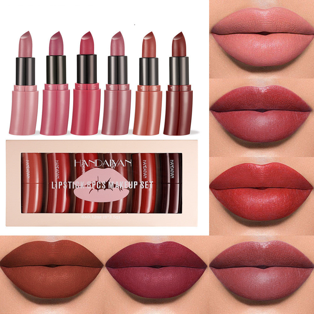 Luvéra 6er Pack Curved Lipstick Suit Matte