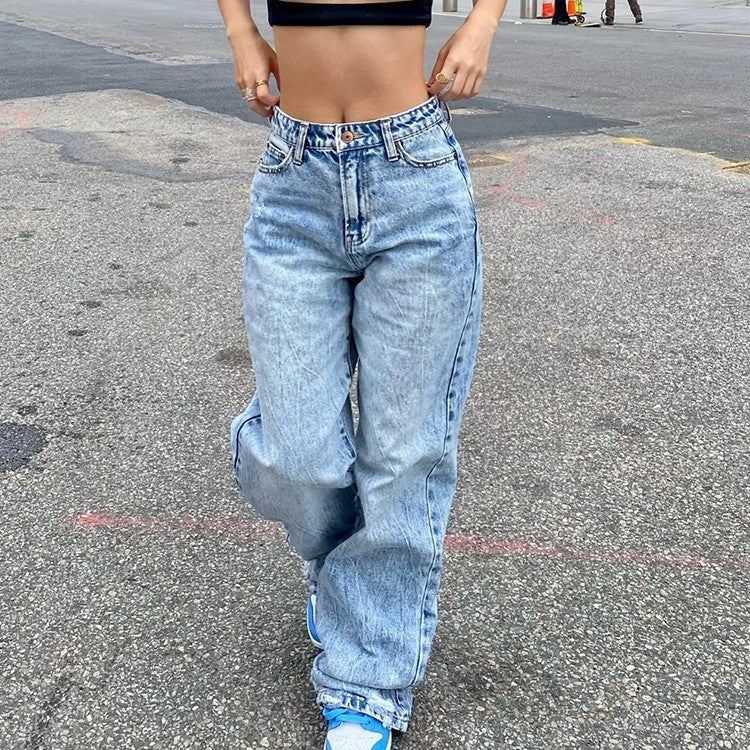 Luvéra Schmale Mode Jeans Frau