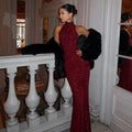 Luvéra Neue Mode Neckholder Hüfte Fischschwanz Kleid