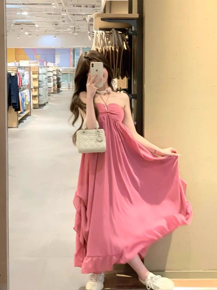 Luvéra schönes Rückenfreies Neckholder-Kleid für Damen