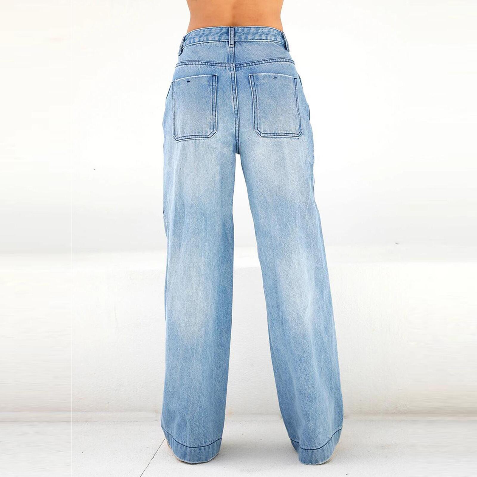 Luvéra Jeans Hohe Taille Lose Breite Beine Typ