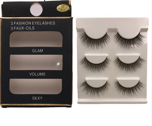 Luvéra Neue 3 Paar Natürliche Falsche Wimpern Lange Make-up 3D Nerz Wimpern Wimpernverlängerung Wimpern Für Schönheit