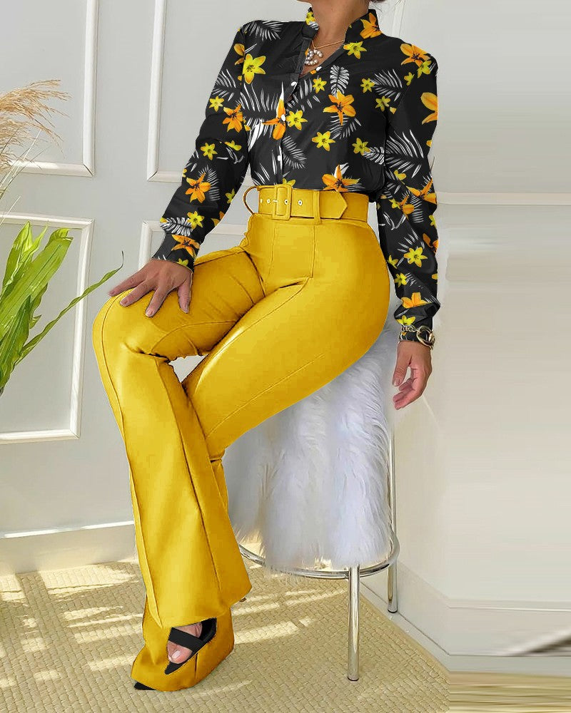 Luvéra Print Elegance Zweiteiler – Stylisches Damen Set
