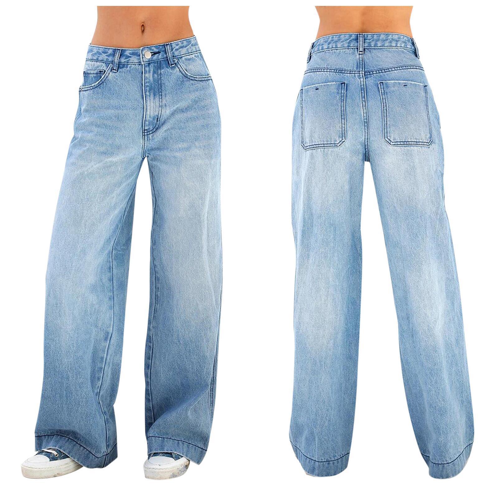 Luvéra Jeans Hohe Taille Lose Breite Beine Typ