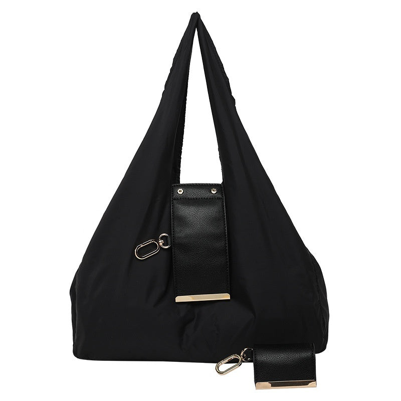 Luvéra Damen Handtasche mit Schlüsselanhänger Design Leichte Umhängetasche Große Kapazität Einkaufstaschen