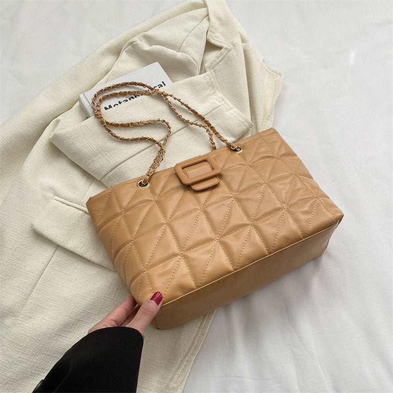 Luvéra Frauen Schulter Taschen Neue Trendy Chic Chanel-Stil Rhombus Kette Tasche