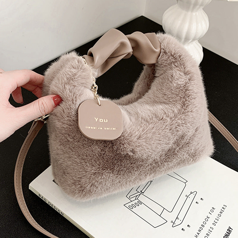 Luvéra Nette Plüsch Frauen Tasche