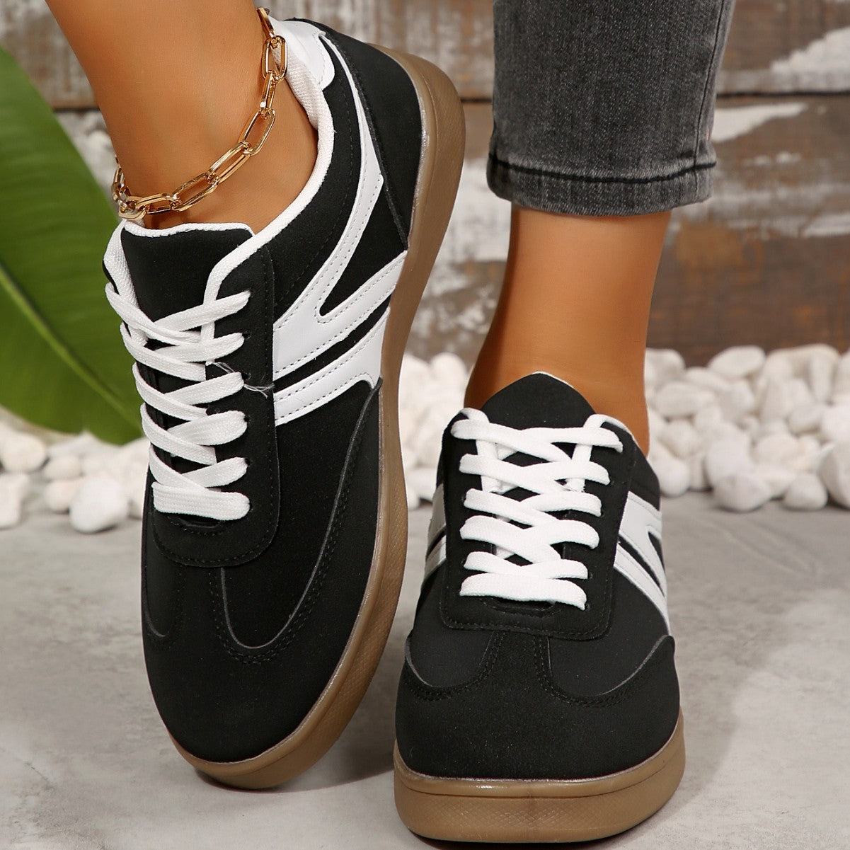Luvéra Damen Retro Casual Round-Toe Sport Running Flats