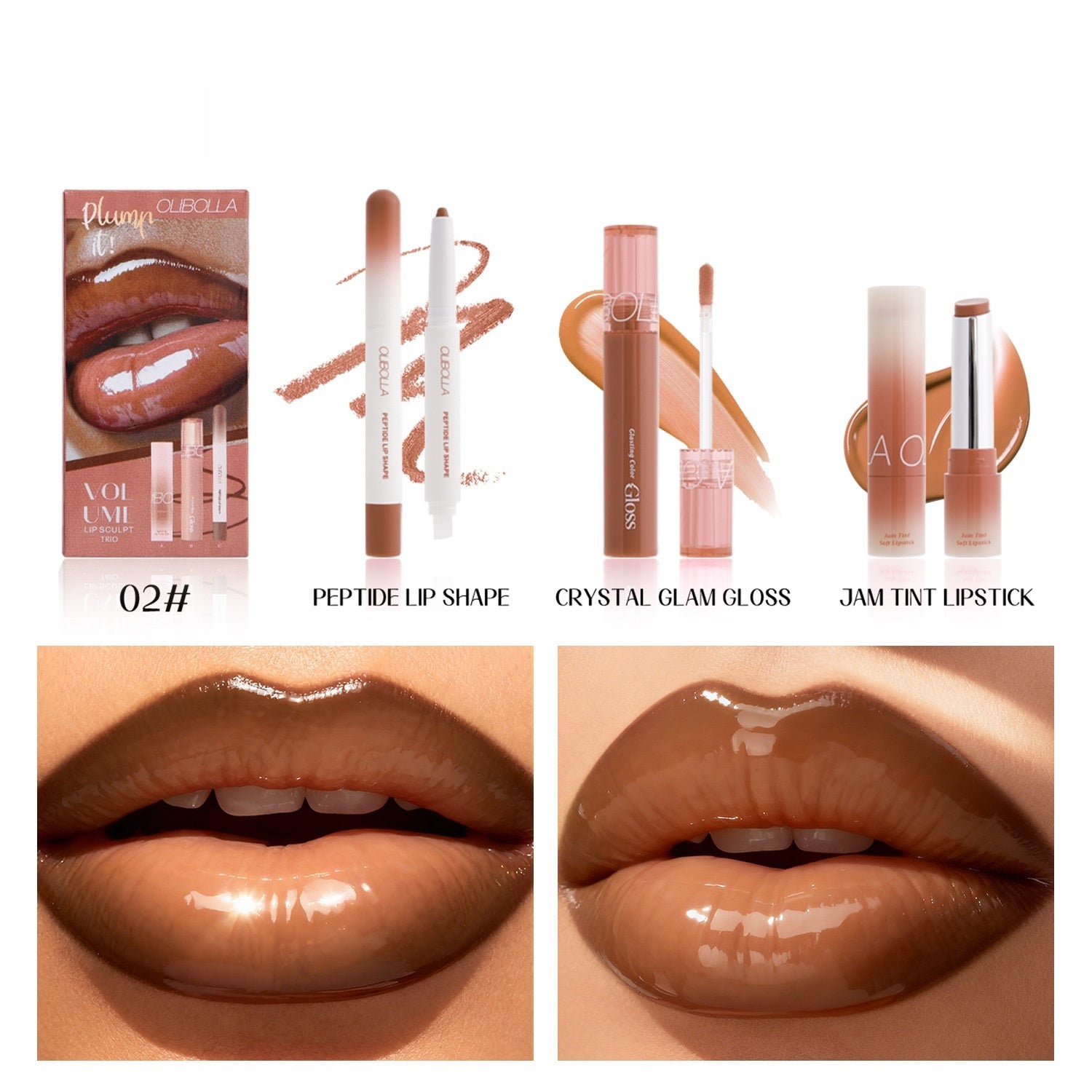 Luvéra Make-up-Set Eyeliner Dewy Lipgloss