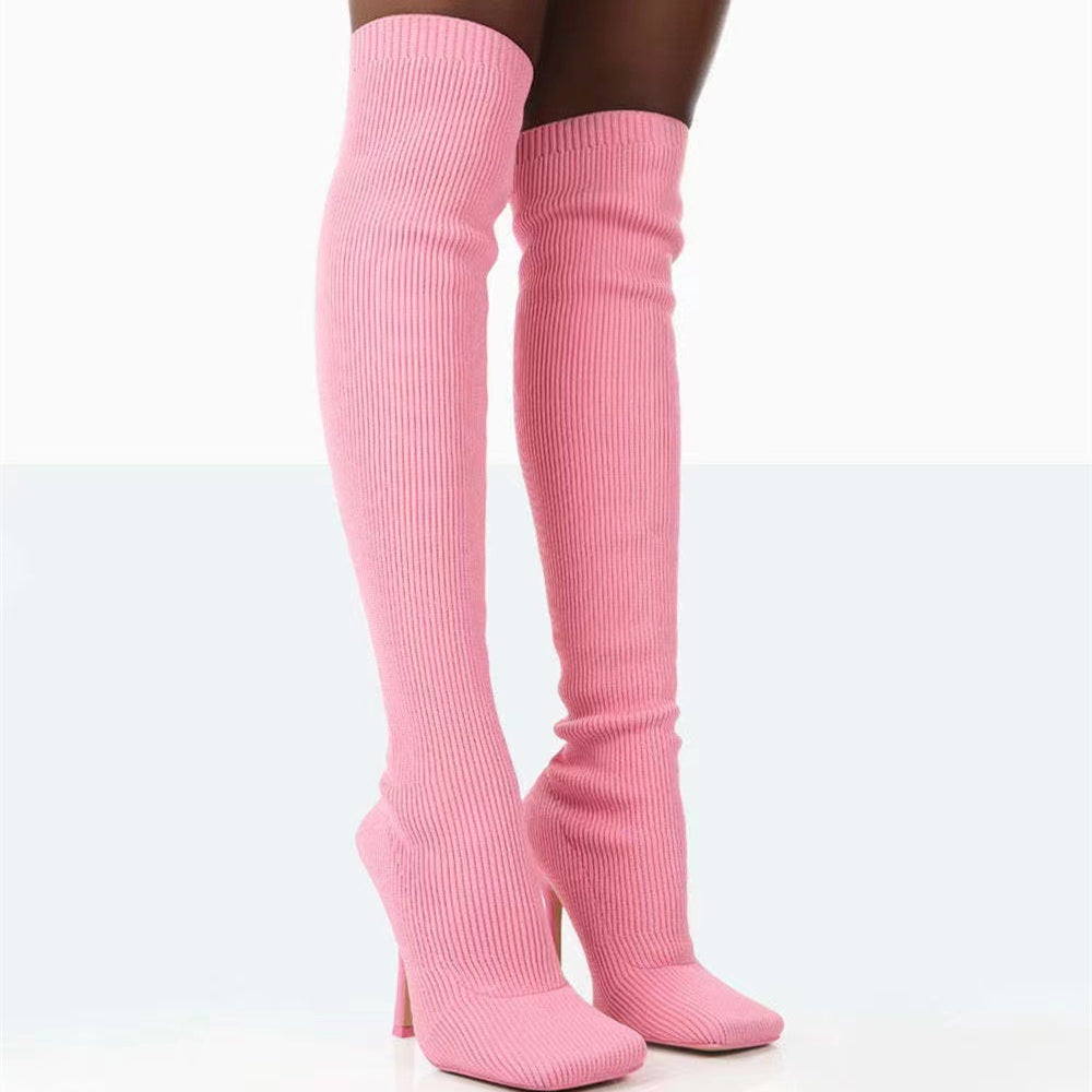 Luvéra Oberschenkel Hohe Stiefel Frauen Über Das Knie Lange Stiefel Mode Schuhe