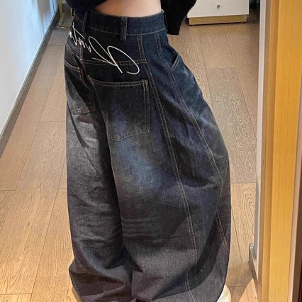 Luvéra Vielseitige, locker sitzende, bodenlange Scithe-Hose mit weitem Bein