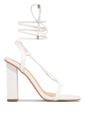 Luvéra Frauen Schuhe Platz Zehe Knöchel Lace-Up Riemchen Sandalen Mode Party Pumps
