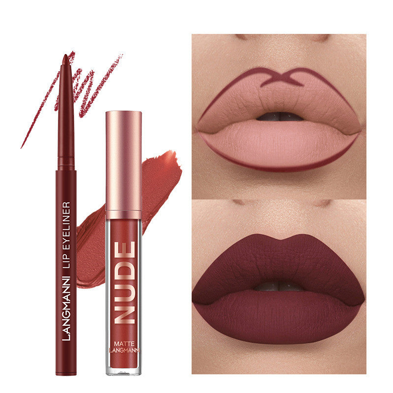 Luvéra 12-teiliges Lippenstift & Lipliner Set – Matt, Wasserfest & Langhaltend