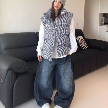 Luvéra Vielseitige, locker sitzende, bodenlange Scithe-Hose mit weitem Bein