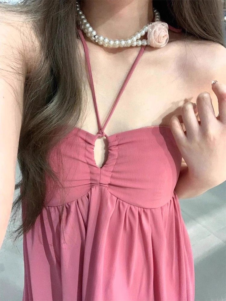 Luvéra schönes Rückenfreies Neckholder-Kleid für Damen