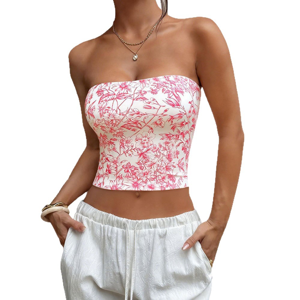 Luvéra Damen vielseitiges Retro-Blumen-Tanktop