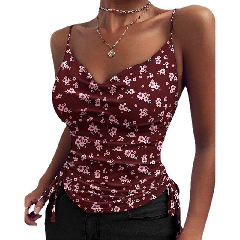 Luvéra Spaghetti Strap Tops V-ausschnitt Camisole Shirts Frauen Sommer Kleidung