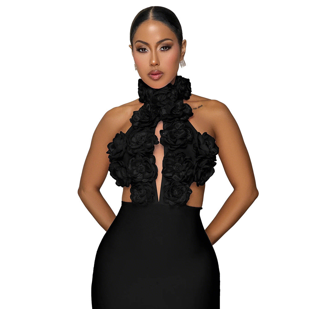 Luvéra Elegantes Maxikleid – Rückenfrei & Figurbeton