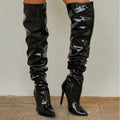 Luvéra Knie Hohe Lange Stiefel Frauen Mode Super High Heel Party Schuhe