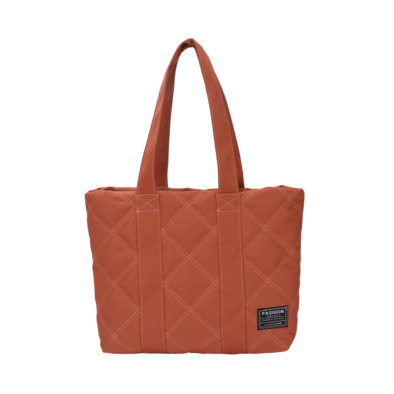 Luvéra Pendler Hand Tragetasche Diamant gesteppte große Tasche
