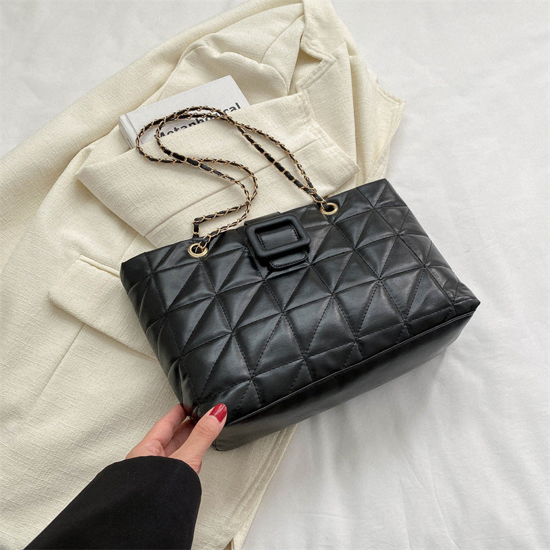 Luvéra Frauen Schulter Taschen Neue Trendy Chic Chanel-Stil Rhombus Kette Tasche