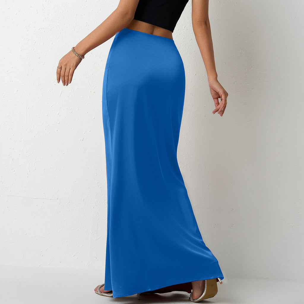 Luvéra Eleganter Satin Maxirock