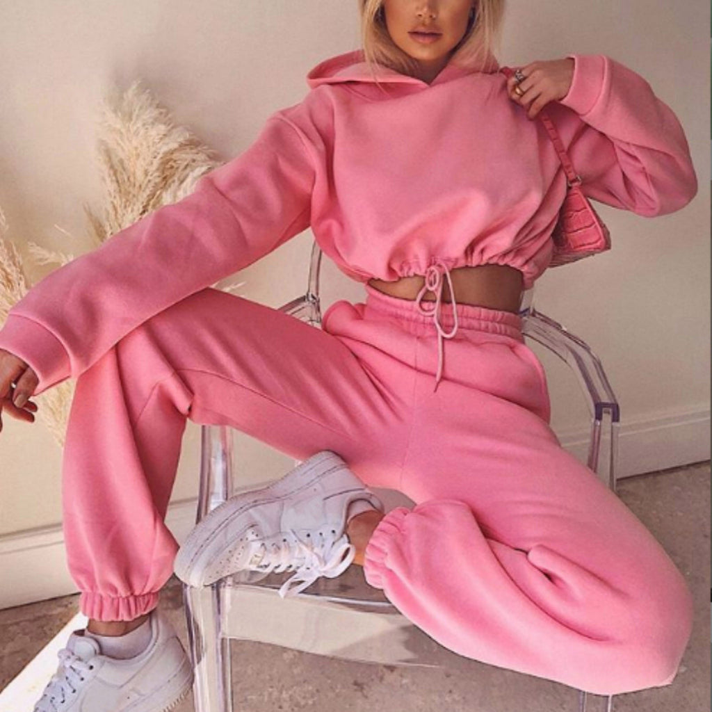 Luvéra Jogginganzüge Für Frauen Sweatsuits Trainingsanzüge Langarm HoodieCasual Fitness Sportswear