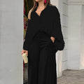 Luvéra modische lässige und elegante Damenhose mit weitem Bein