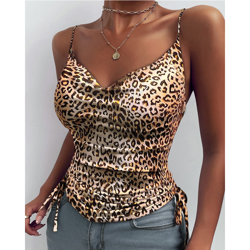 Luvéra Spaghetti Strap Tops V-ausschnitt Camisole Shirts Frauen Sommer Kleidung