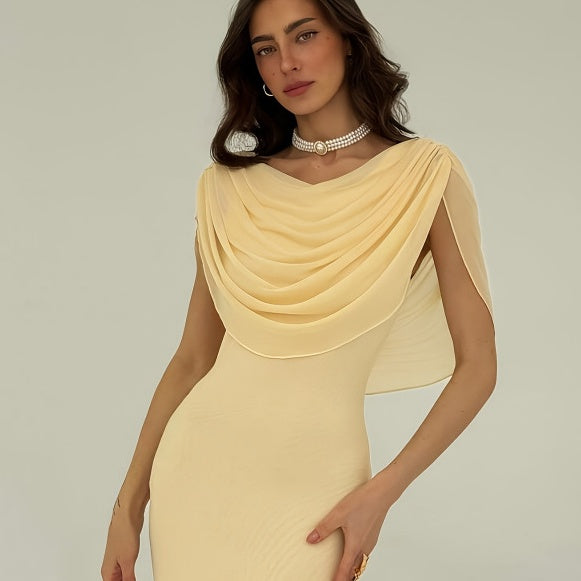 Luvéra Elegantes MaxiKleid - Figurbetontes Damenkleid mit Taillierung