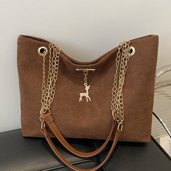 Luvéra Retro Commuter Textur Kette Umhängetasche
