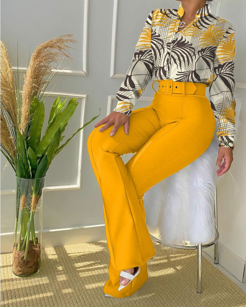 Luvéra Print Elegance Zweiteiler – Stylisches Damen Set