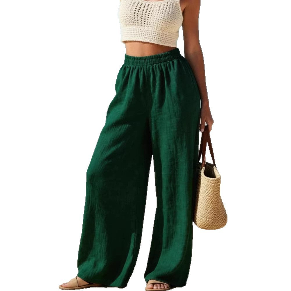 Luvéra Damen dünne, locker sitzende Freizeithose