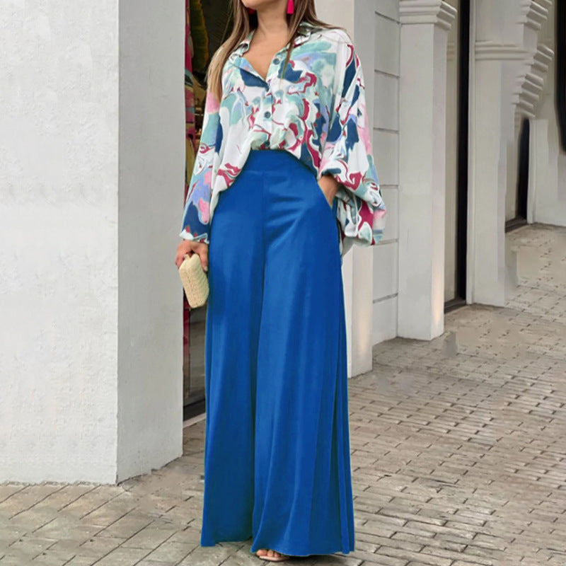 Luvéra modische lässige und elegante Damenhose mit weitem Bein