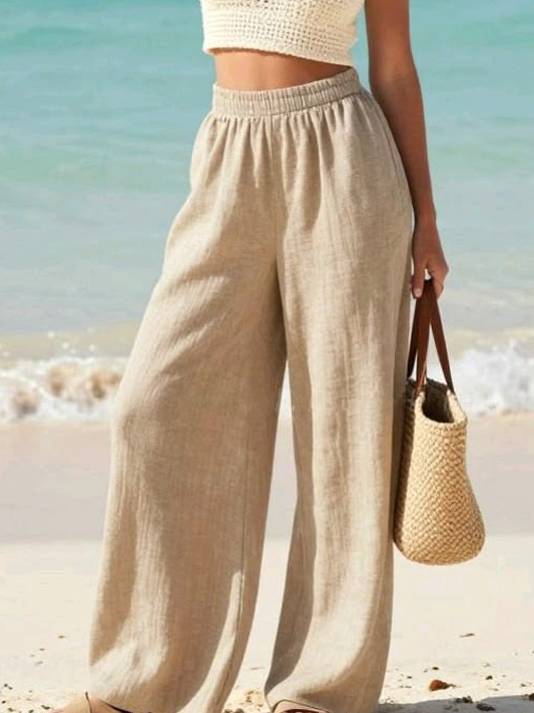 Luvéra Damen dünne, locker sitzende Freizeithose