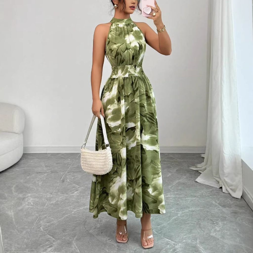 Luvéra Sommerkleid mit Rüschen-Saum – Figurbetontes Midi Kleid