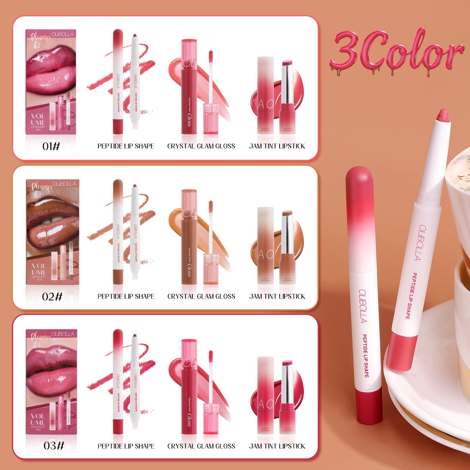Luvéra Make-up-Set Eyeliner Dewy Lipgloss