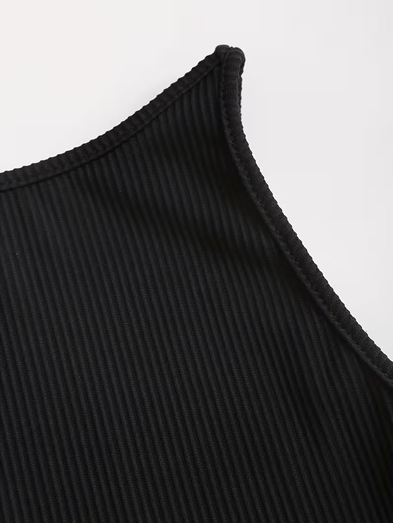 Luvéra Stilvolles und elegantes ärmelloses A-Linien-Kleid für Damen mit Farbverlaufssaum