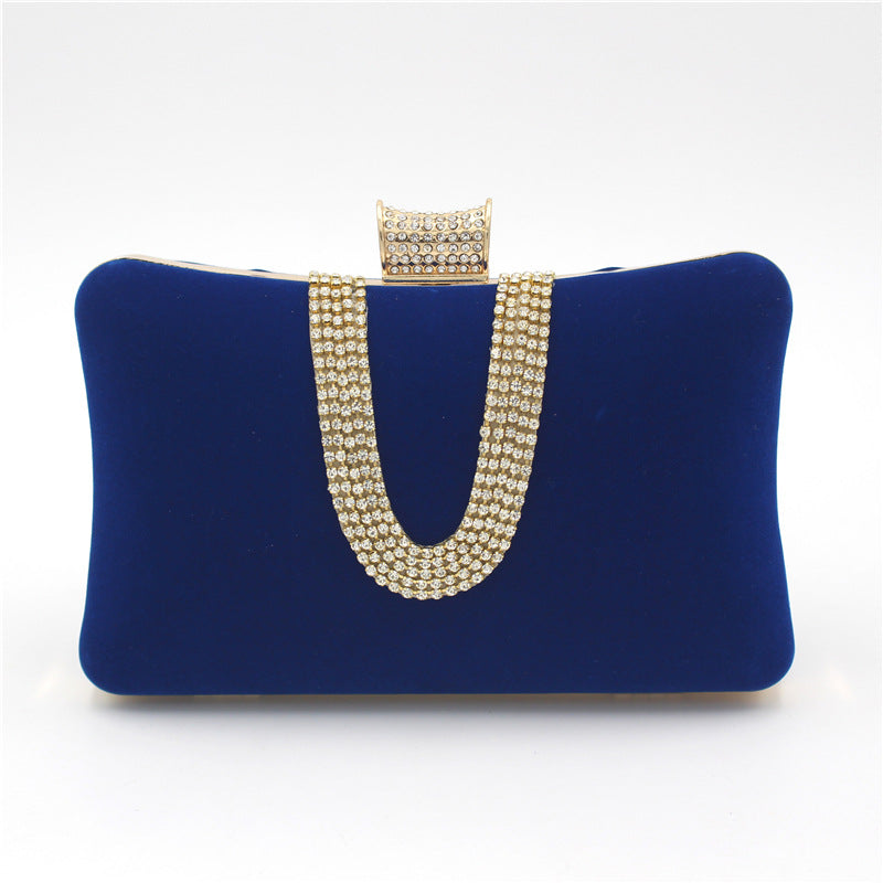 Luvéra Suede European Und American Food Bag U-förmiger Diamant